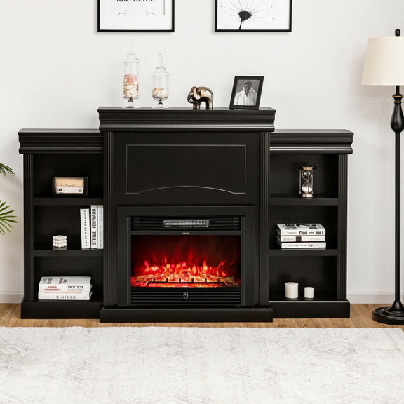 Costway 42519860 70 Inch Modern Fireplace Media En...