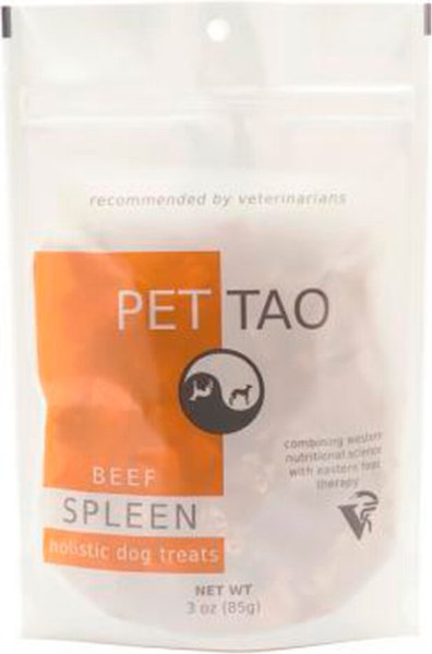 PET TAO Beef Spleen Freeze-Dried Dog Treats， 3-oz bag