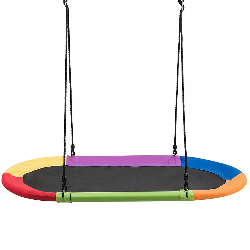 60 Inch Saucer Surf Outdoor Adjustable Swing Set