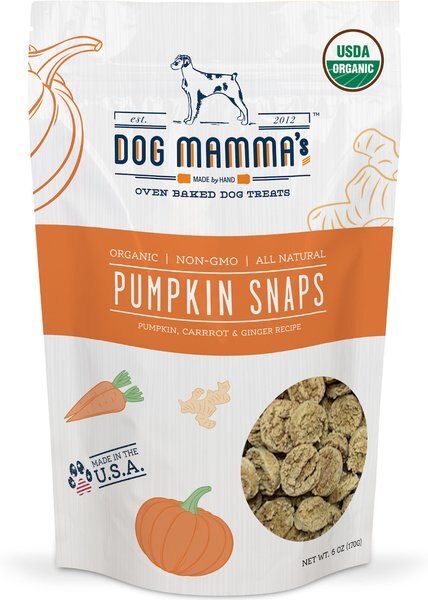 Dog Mamma’s Organic Pumpkin Snaps Dog Treats