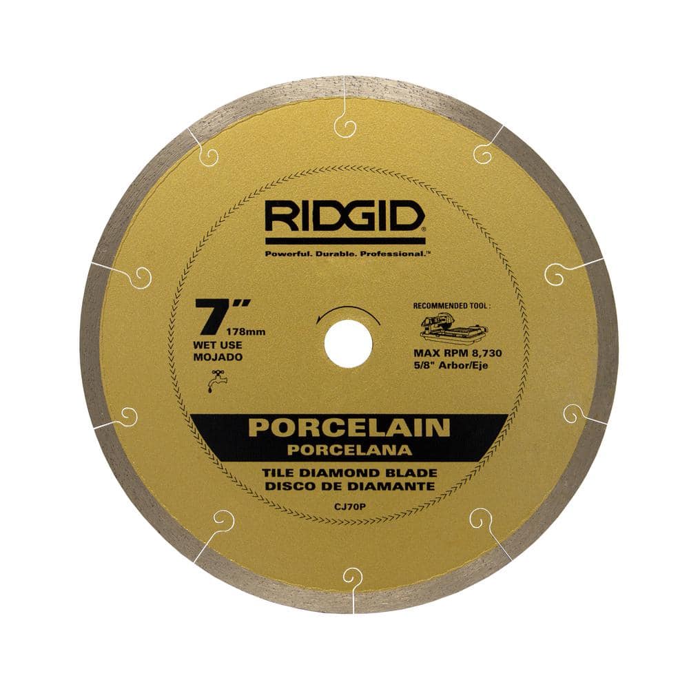 RIDGID 7 in. Premium Tile Diamond Blade HD-CJ70P