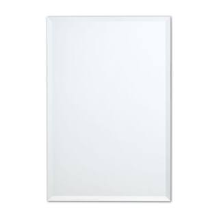 better bevel 30 in. W x 40 in. H Frameless Rectangular Beveled Edge Bathroom Vanity Mirror 17109