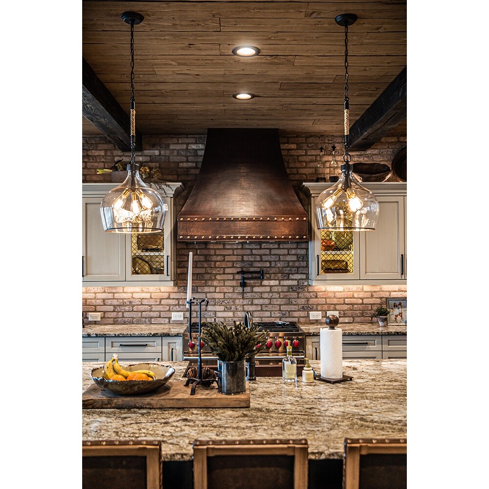 36 Inch 735 CFM Hammered Copper Wall Mounted Correa Range Hood with Slim Baffle Filters (HV CORREA36 C2036BPSB)