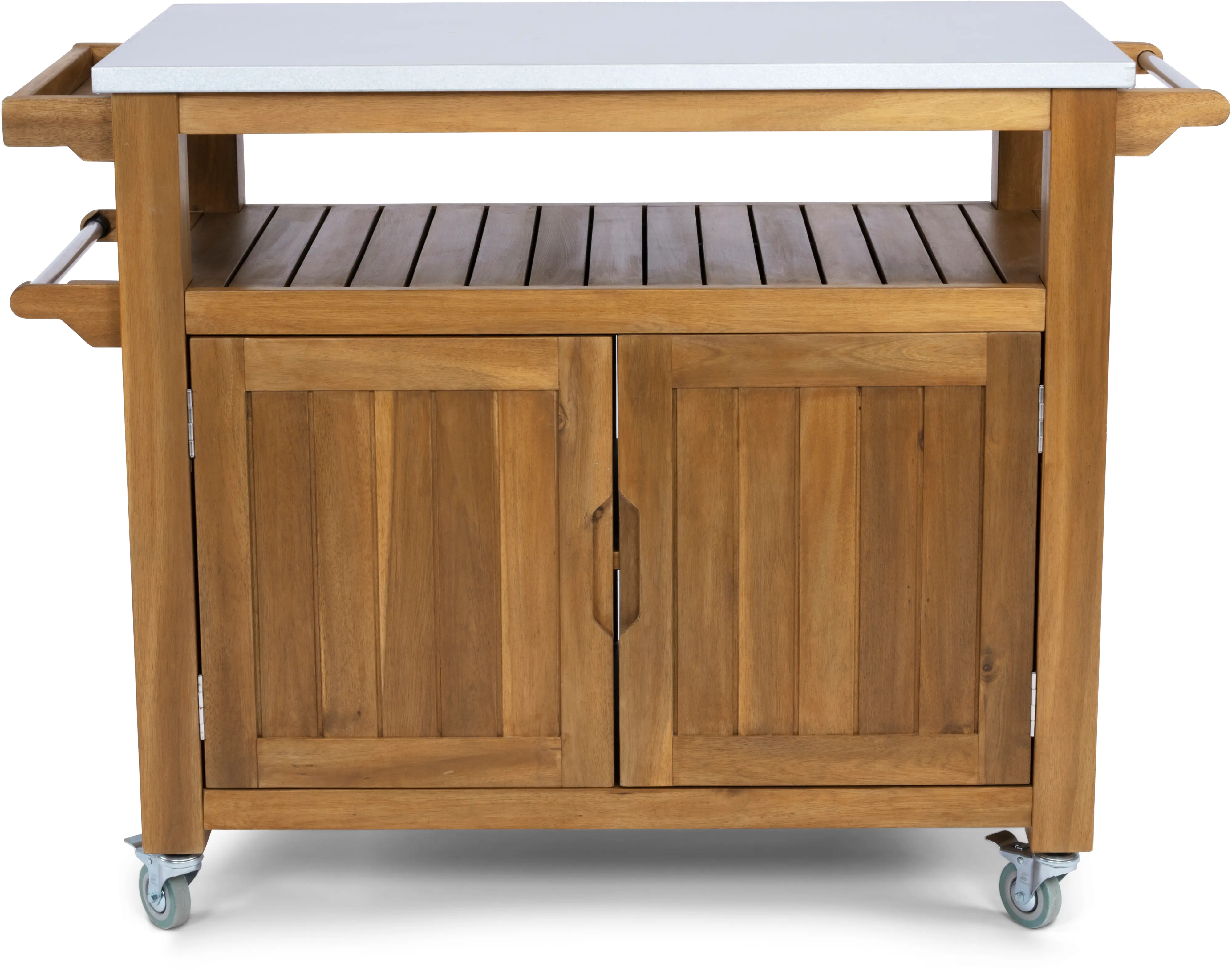 Maho Brown Outdoor Cart with Double Doors