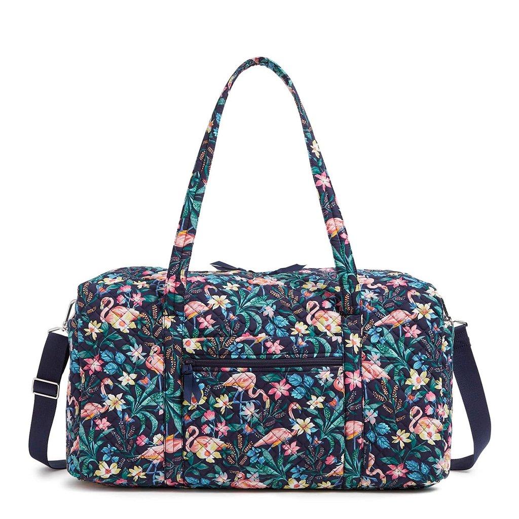 Vera Bradley  Large Travel Duffel Bag in Flamingo Garden