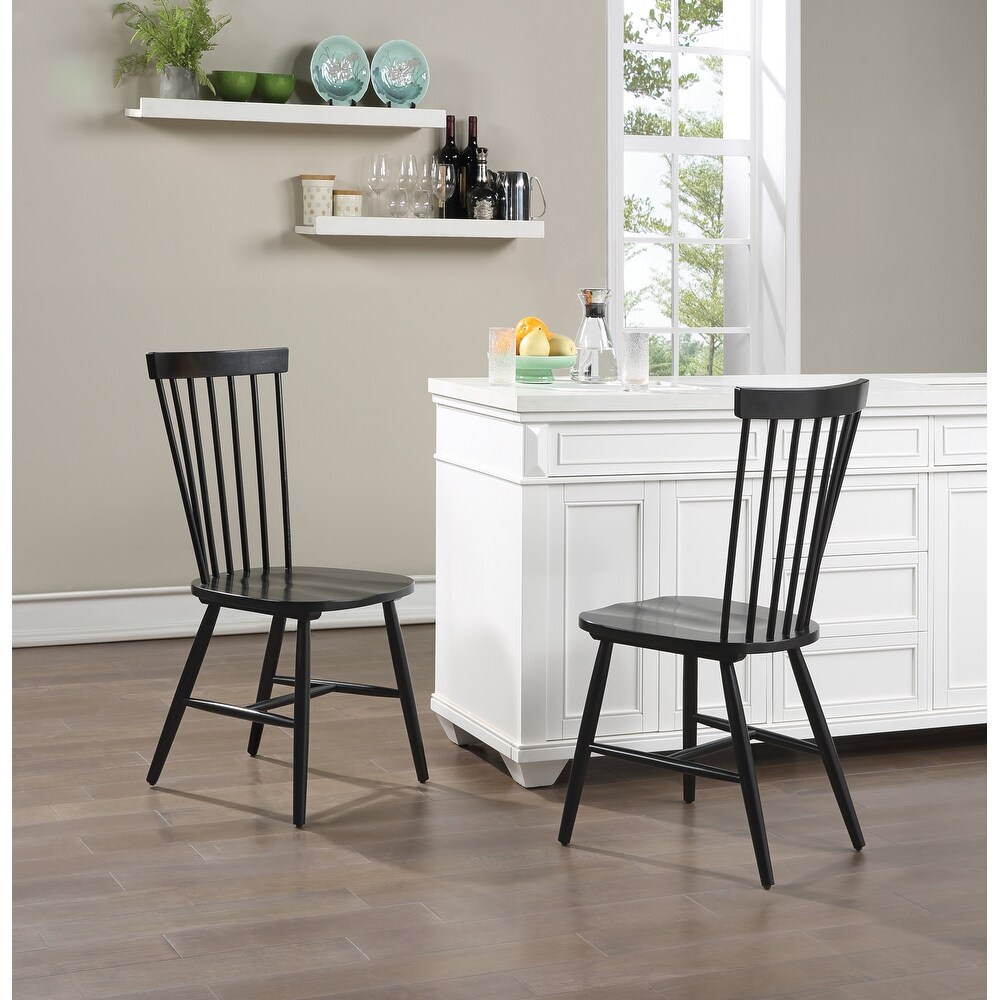 Eagle Ridge Farmhouse Windsor style Dining Chairs (Set of 2)