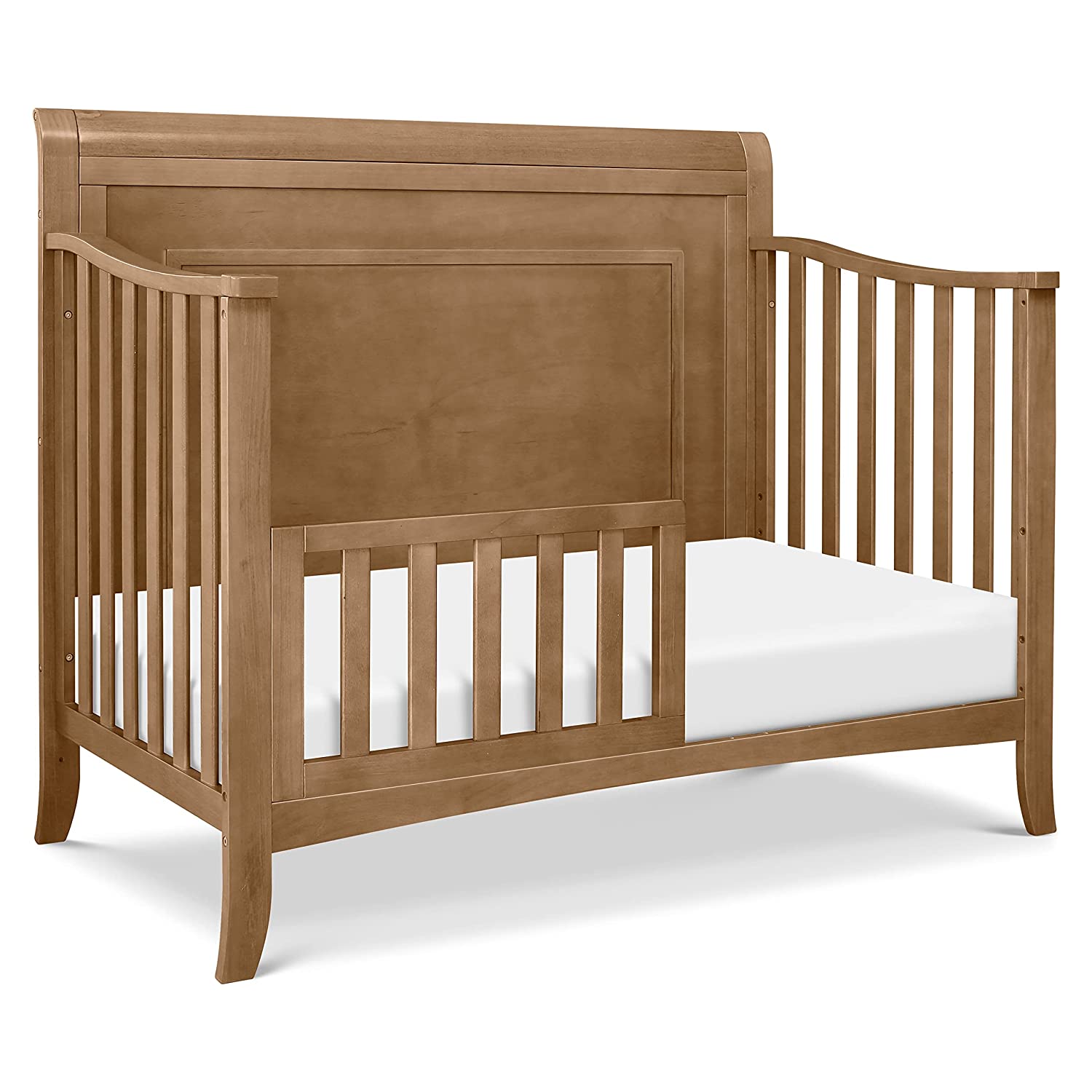 YELROL Anders 4-in-1 Convertible Crib in Hazelnut  Greenguard Gold Certified