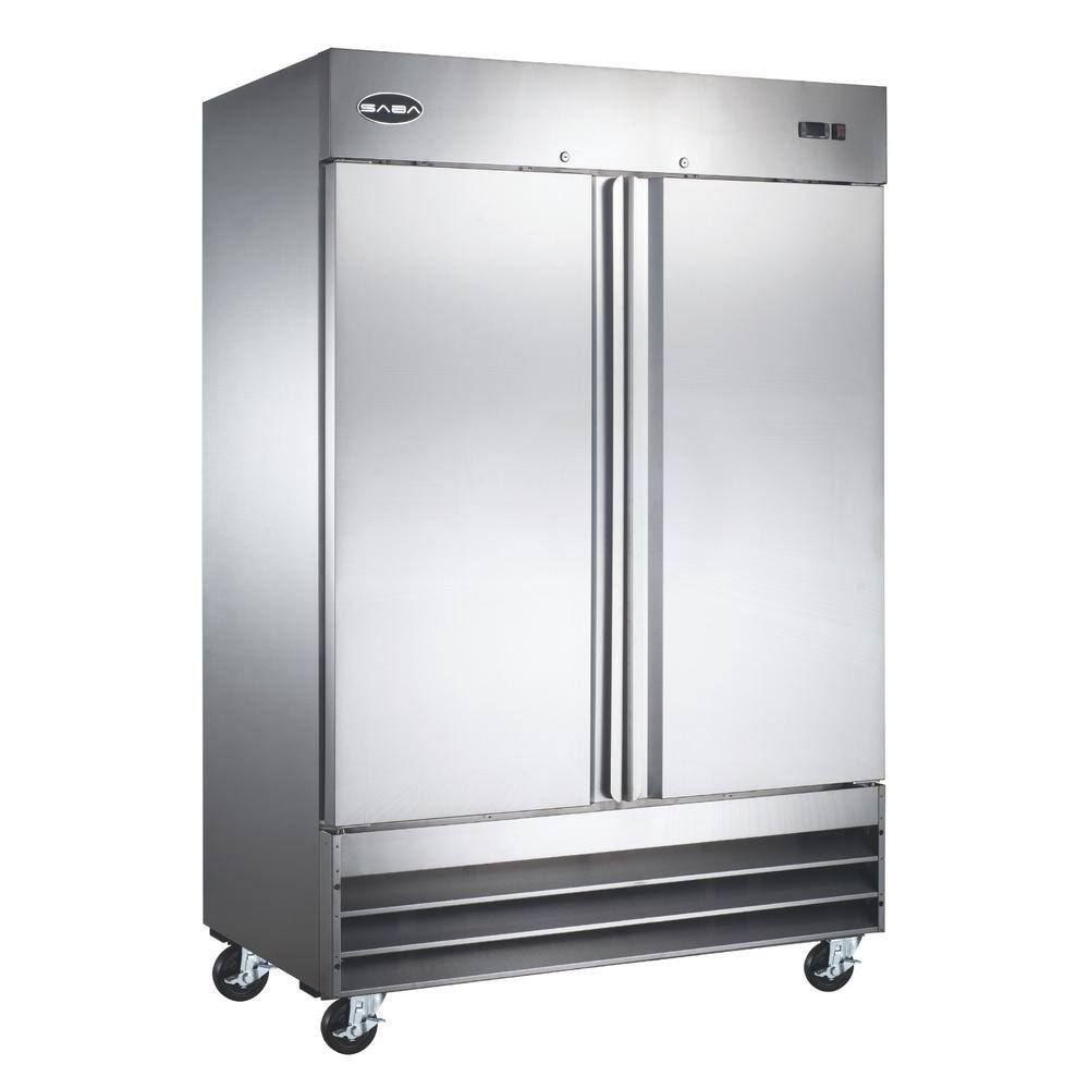 SABA 54 in. W 47 cu. ft. Freezerless Commercial Refrigerator in Stainless Steel S-47RR