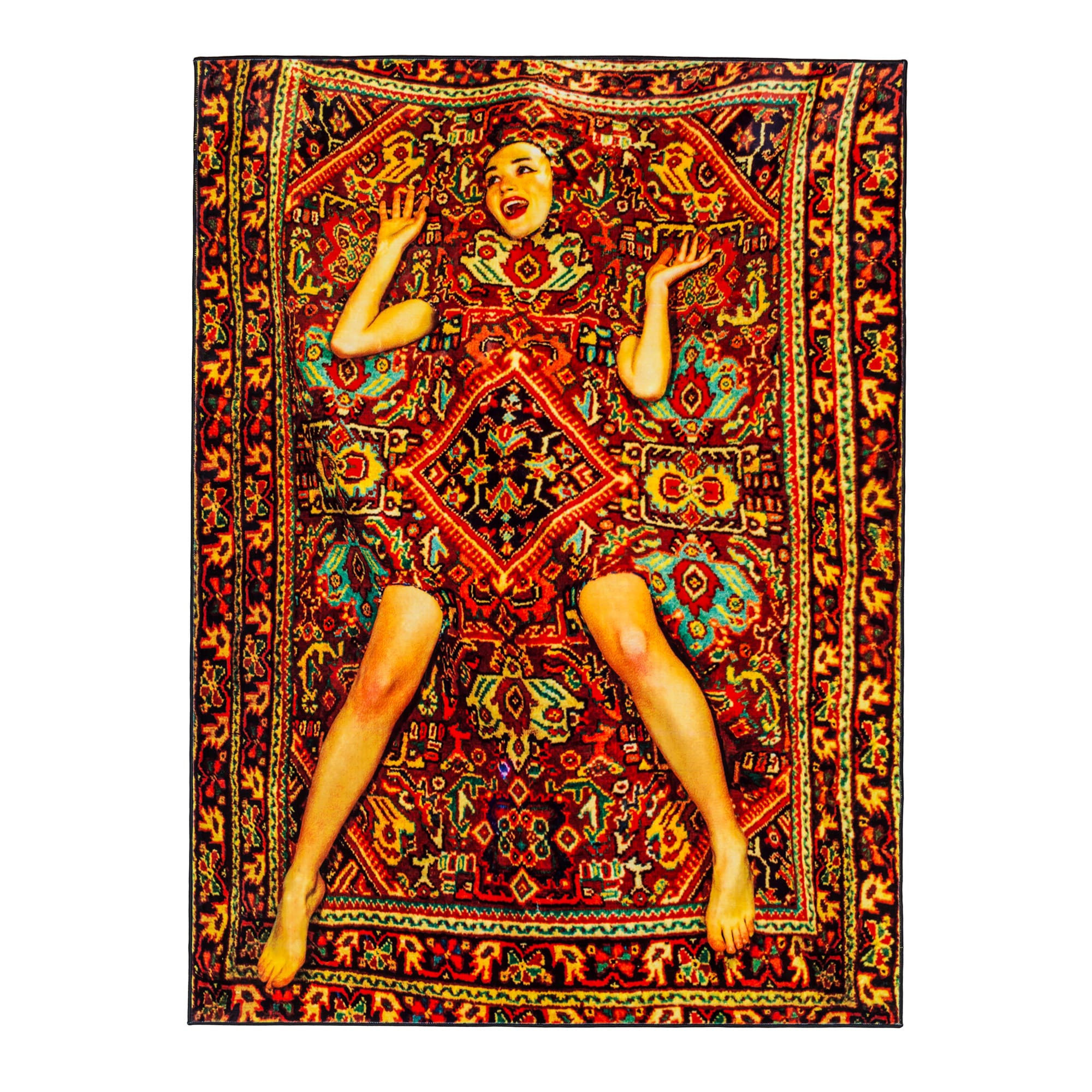 Rectangular Rug - Lady on Carpet