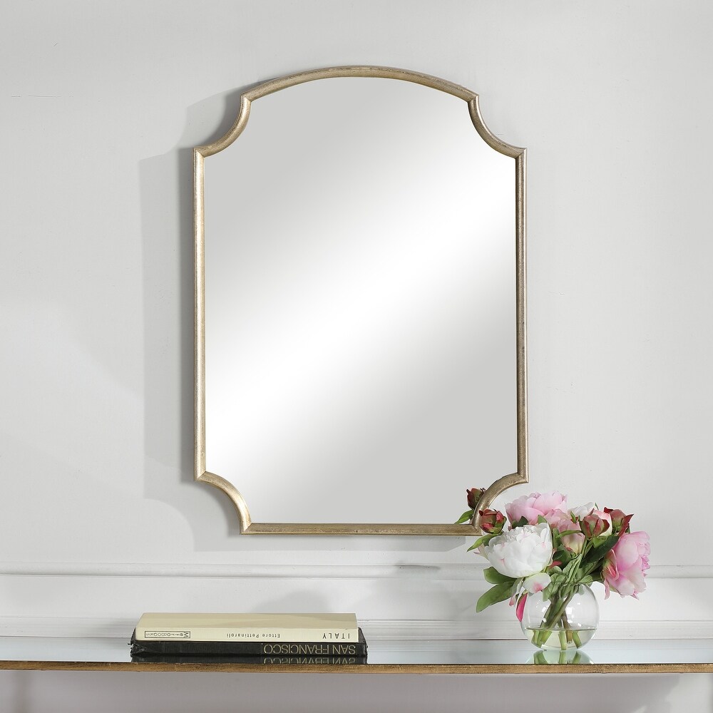 Antiqued Golden Accent Mirror