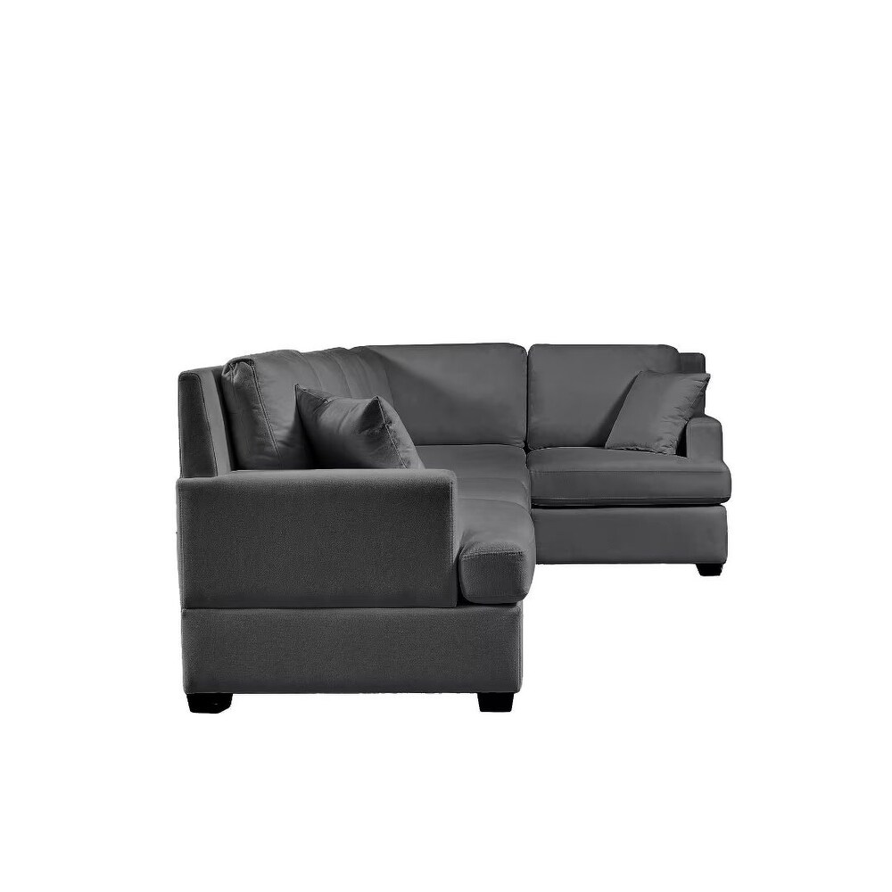 Sectional Modular Sofa with 2 Tossing cushions and Solid Frame   87.8\