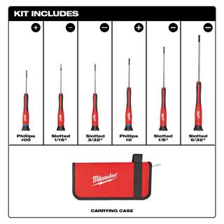 MW Precision Screwdriver Set (6-Piece) 48-22-2606