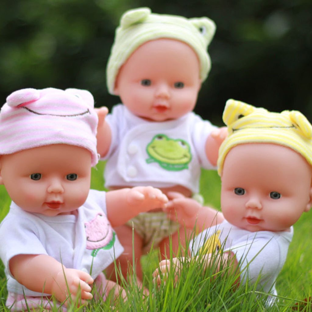 Gustave 12 inch Silicone Vinyl Reborn Baby Dolls Handmade Baby Girl Toddler Doll Toys Gifts "Green"