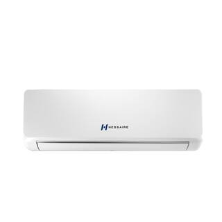 Hessaire DIY 12000 BTU 1.0 Ton Ductless Mini Split Air Conditioner and Heat Pump with Variable Speed Inverter and Remote - 115V H12HP1A