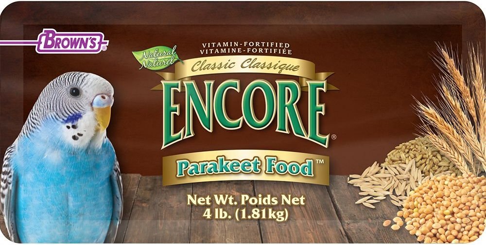 Brown's Encore Classic Natural Parakeet Food