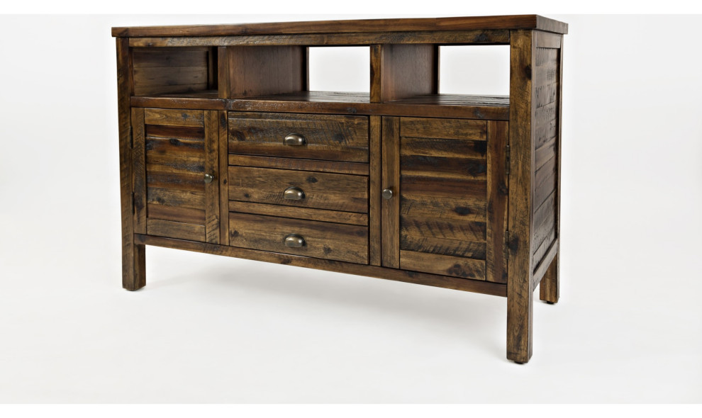 50  x27 x27Farmhouse Media Tv Stand Console  Lx19  x27 x27Wx30  x27 x27H  Dakota Oak  Set of 2   Rustic   Entertainment Centers And Tv Stands   by VirVentures  Houzz