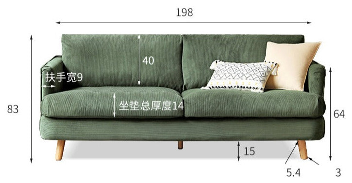 Small Down Filled Sofa   Midcentury   Sofas   by GVAwood  Houzz