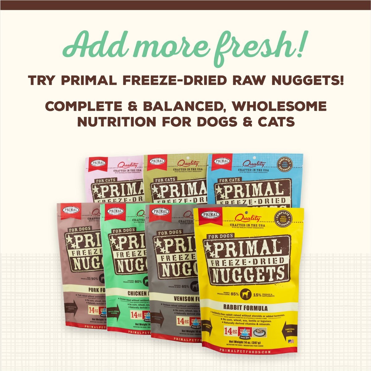 Primal Cupboard Cuts Chicken Grain-Free Freeze-Dried Raw Dog Food Topper