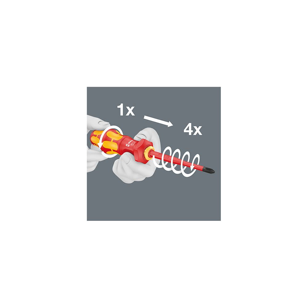 Wera 827 T i Kraftform Turbo Blade Holding Screwdriver Handle ;