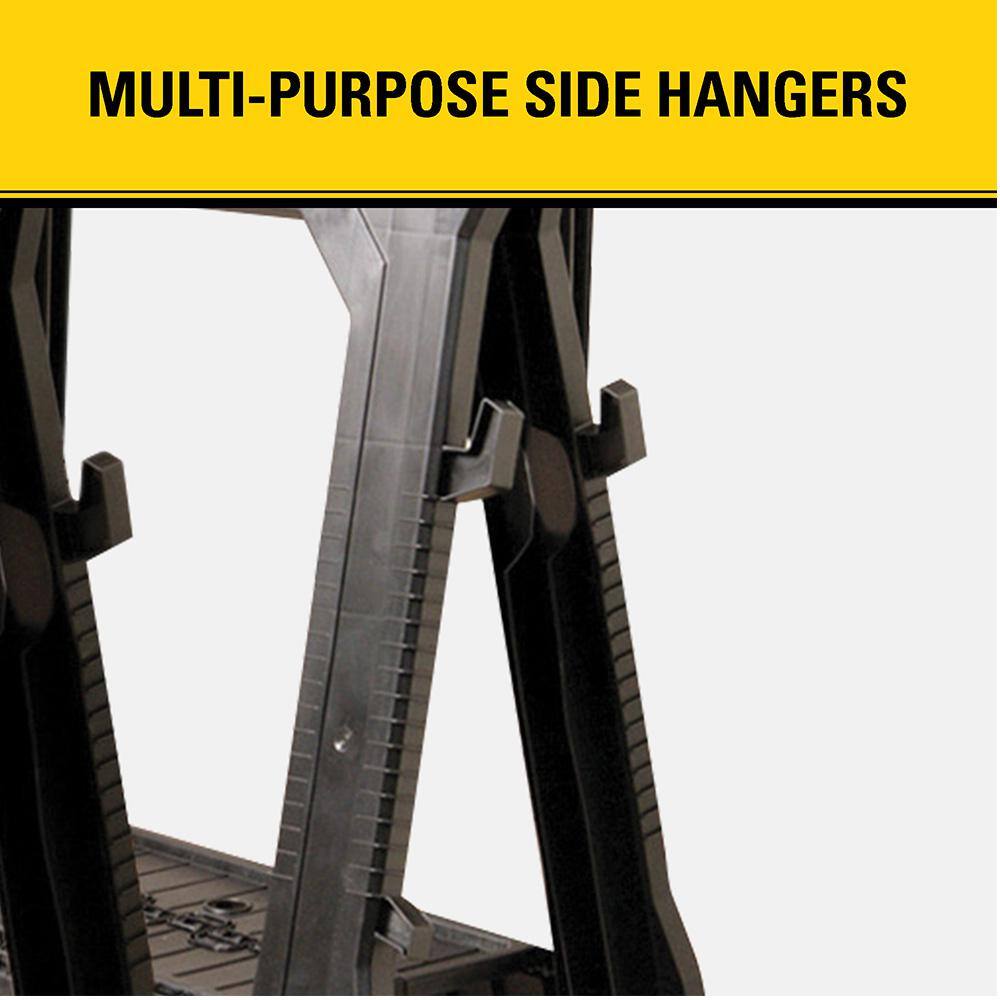 Stanley 31 in. H Plastic Folding Sawhorse (2 Pack) 060864R