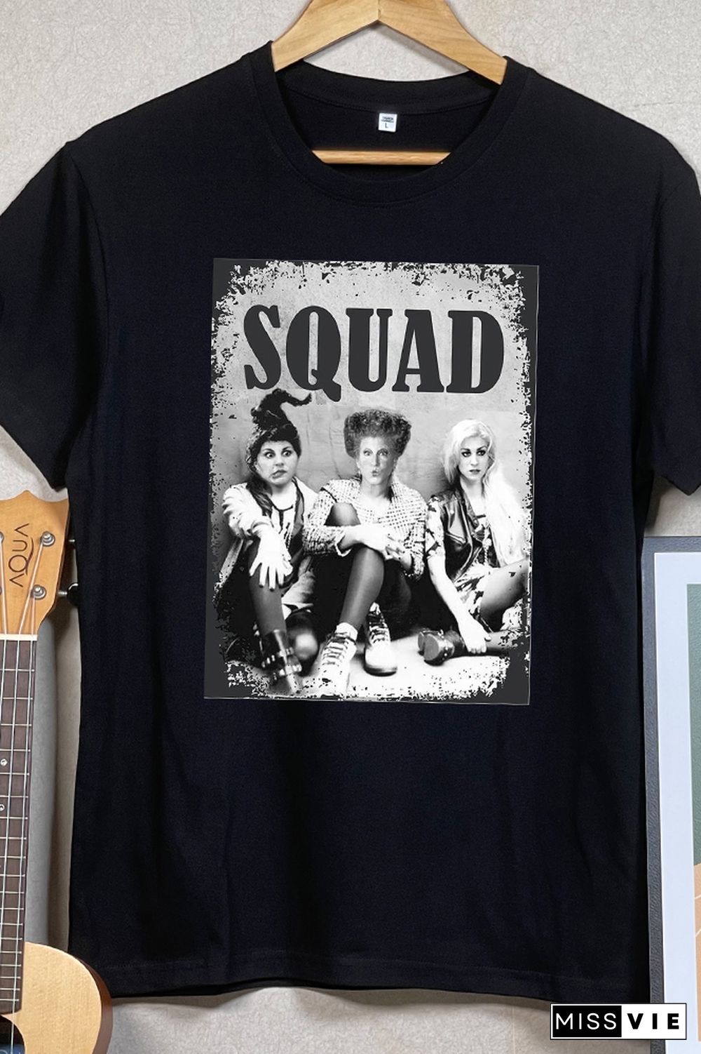 Hocus Pocus Squad Printed Graphic Tees for Women Wholesale Short Sleeve T shirts Top