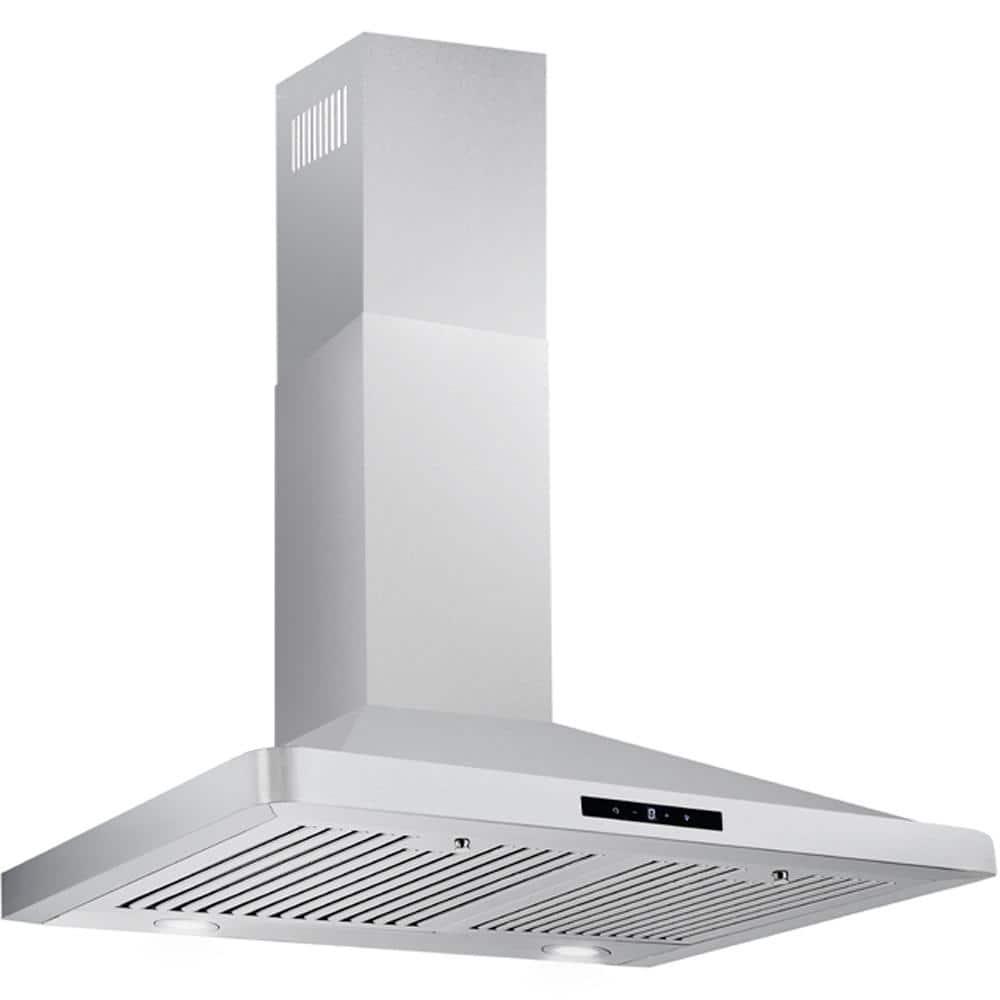 Cavaliere 30 in Under Cabinet Range Hood in Stainless Steel with Aluminum Mesh Filters LED lights Push Button Control