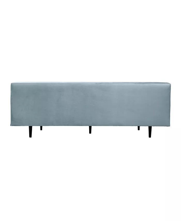 Armen Living Annabelle 80 Velvet with Wood Legs Sofa