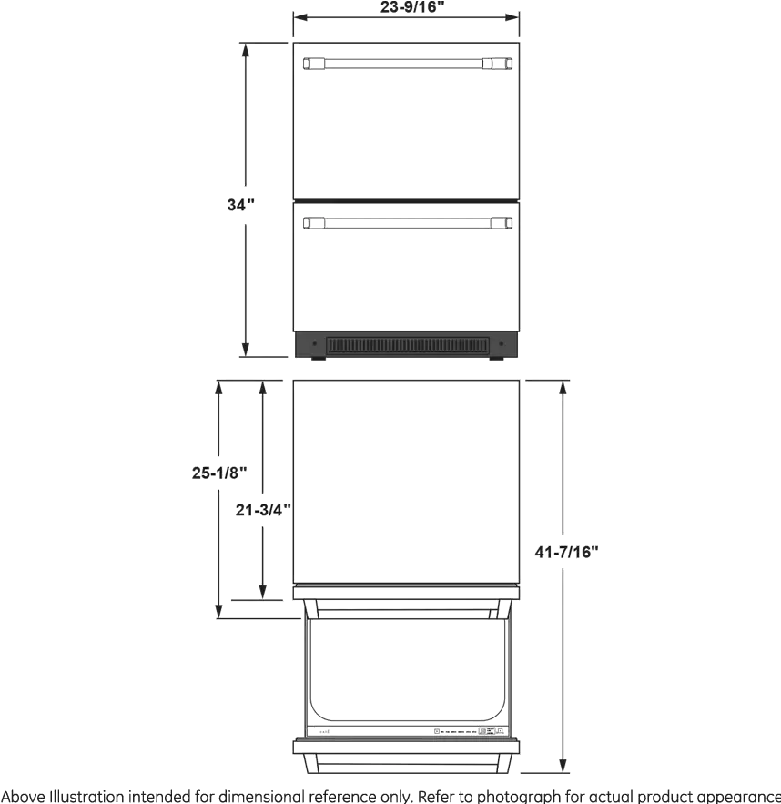 Cafe Double Drawer Dishwasher CDD420P2TS1