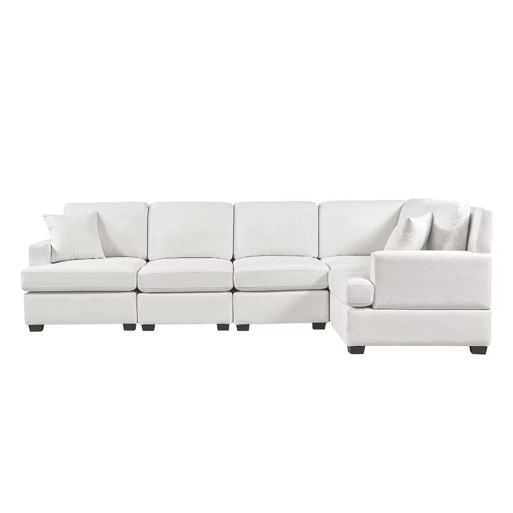 Sectional Modular Sofa with 2 Tossing cushions and Solid Frame   87.8\