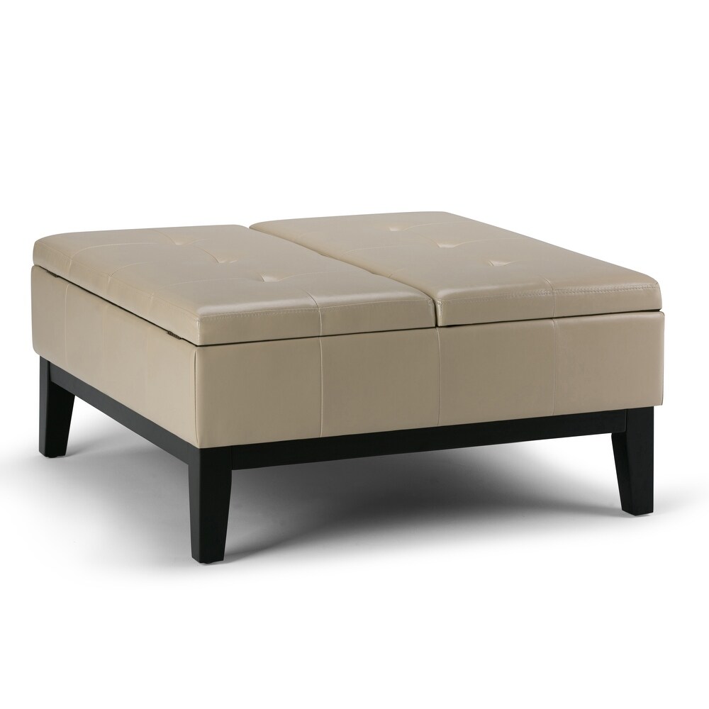 WYNDENHALL Lancaster 36 in. Wide Contemporary Square Table Ottoman