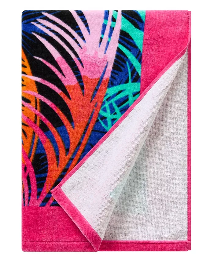 Juicy Couture Neon Palm Cotton Beach Towel 36 x 68