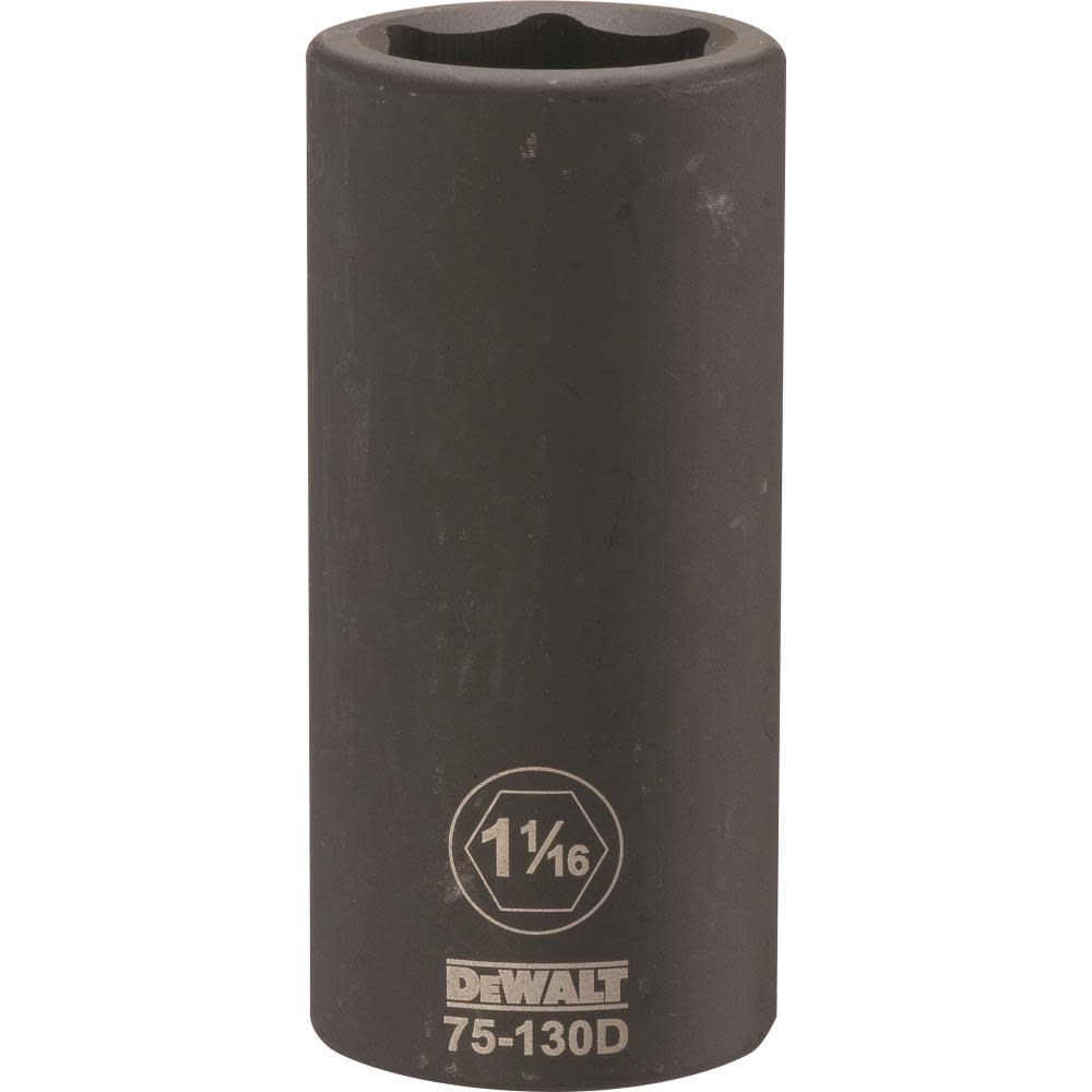 DEWALT 3/4 Drive X 1-1/16 6PT Deep Impact Socket DWMT75130OSP from DEWALT