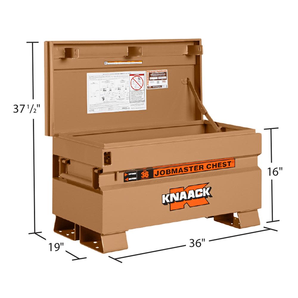 19-in W x 36-in L x 21.5-in Steel Jobsite Box ;