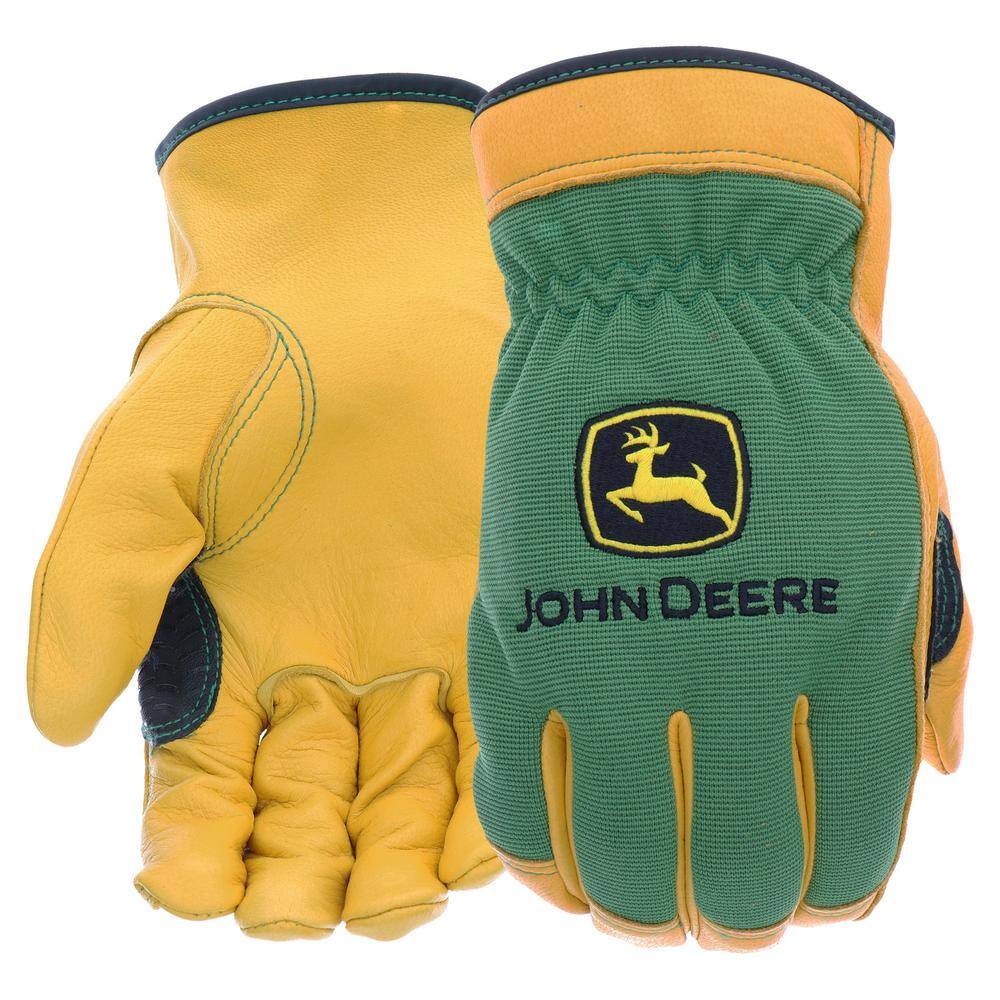 John Deere Grain Deerskin X-Large Driver Gloves JD00008XL