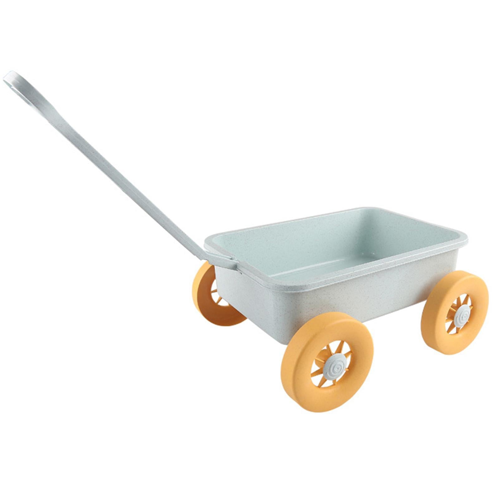 Wagon Beach Toy Cart,Play Motor Vehicles Outdoor Toy,Wheelbarrow Small Wagon Toys,Garden Wagon Tools Toy for Holding Small Toys