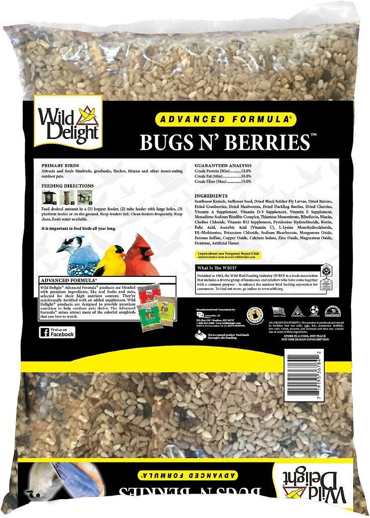 Wild Delight Bugs N' Berries Wild Bird Food