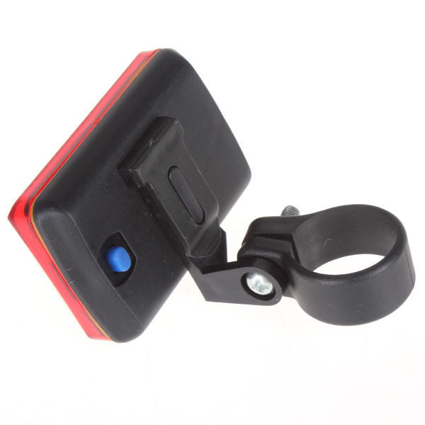 Red Bicycle Bike Rear Tail Light 5-LED Safety Flashing Mount AA Battery Powered