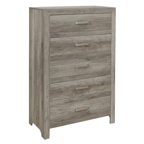 Transitional Aesthetic Weathered Gray Finish Chest...