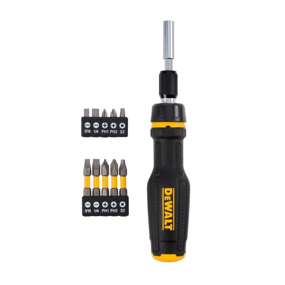 DW MAXFIT Screwdriver Telescoping Multi Bit 10pc DWHT68001 from DW