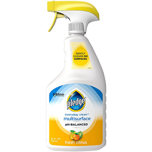 SC Johnson Pledge pH Balanced Multisurface Cleaner Spray - Spray - Fresh Citrus Scent - 6