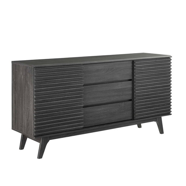 Render Sideboard Buffet Table Or Tv Stand Charcoal Modway