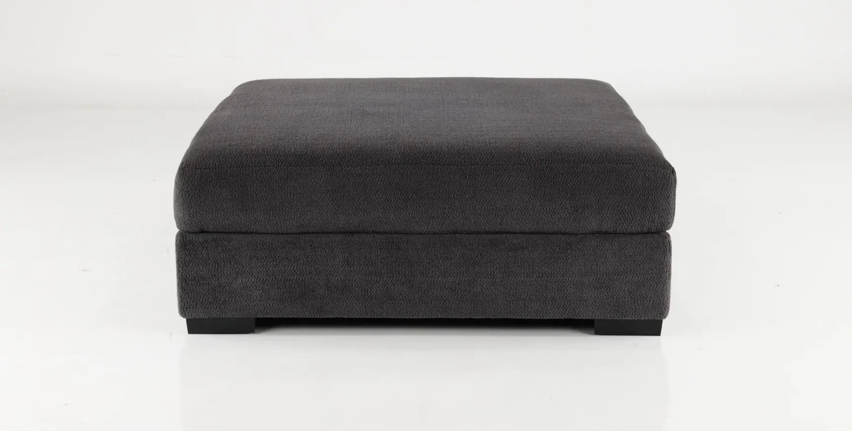 Challenger Contemporary Graphite Gray Cocktail Ottoman