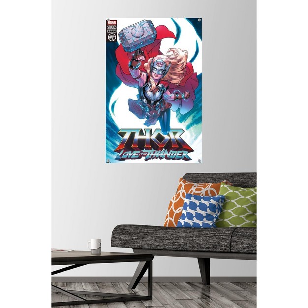 Trends International Marvel Thor Love And Thunder Mighty Thor Comic Unframed Wall Poster Prints