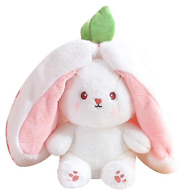 Pink Bunny Stuffed Animal， Strawberry Plush Bunny