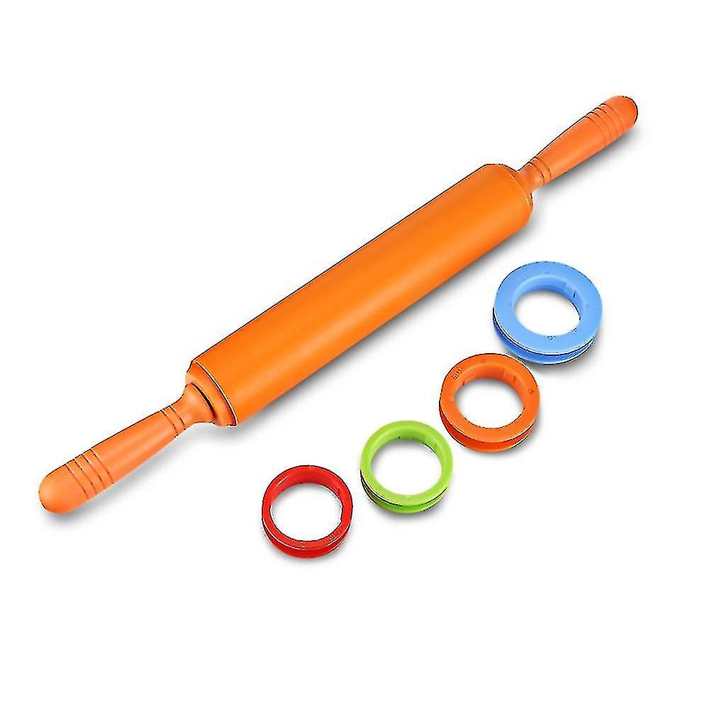 Non-stick Silicone Rolling Pin Dough Roller With Adjustable