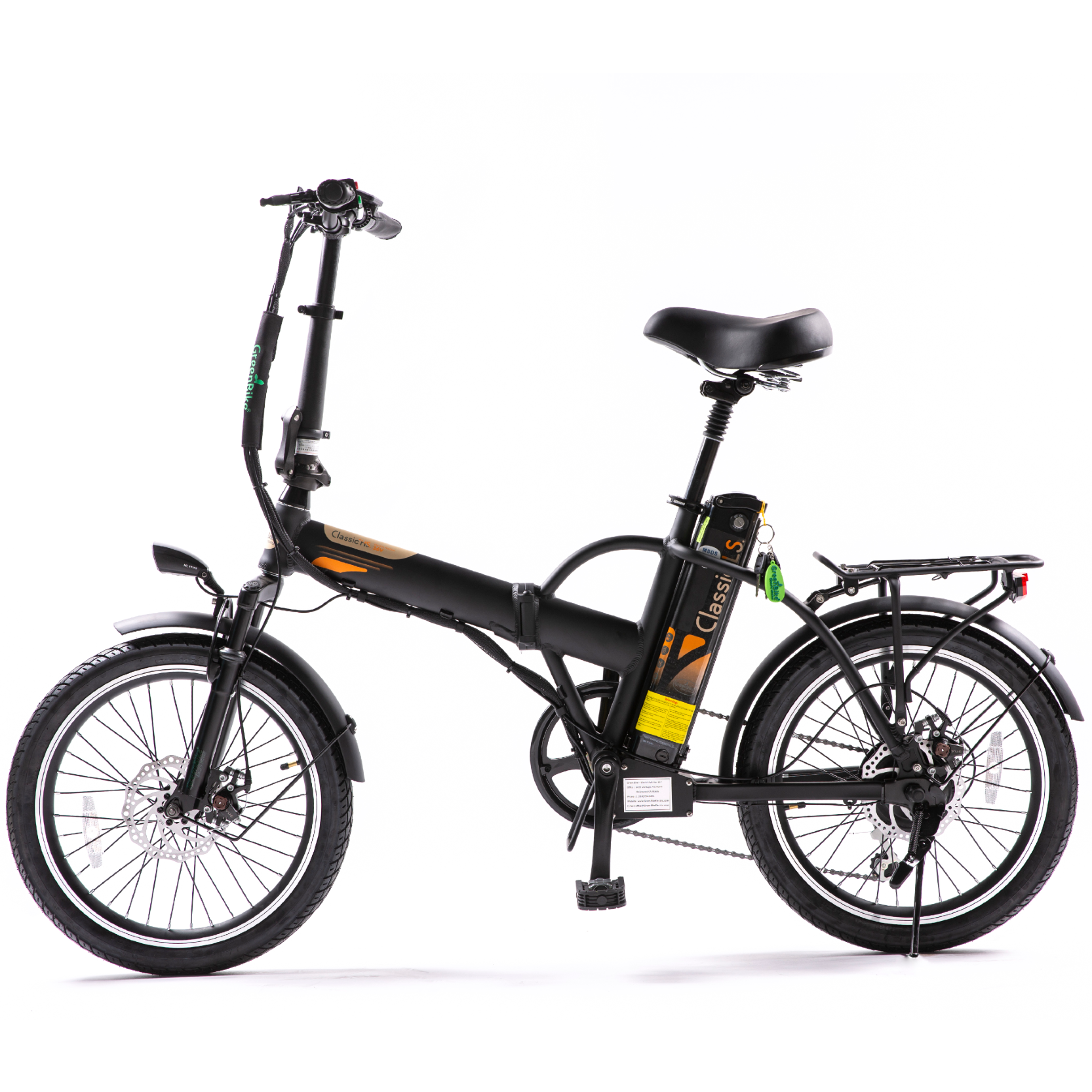 Green Bike Electric Classic HS Slim Folding Ebike 36V