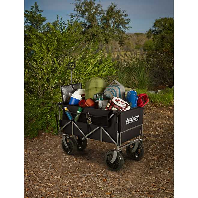 Academy Sports + Ooutdoors XL Folding Wagon with Tailgate and Strap