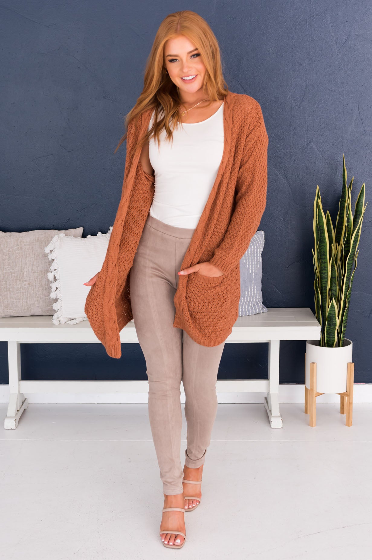 Fall Fashion Faux Suede Leggings