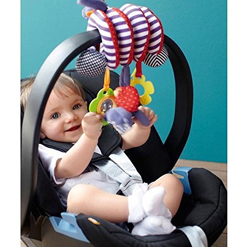 BeeSpring Kid Baby Crib Cot Pram Hanging Rattles Spiral Stroller Car Seat Toy