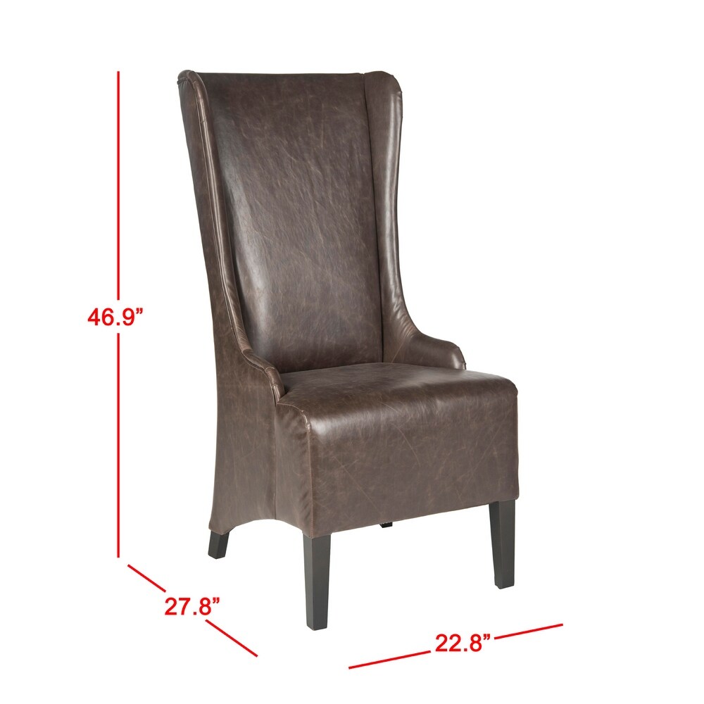 SAFAVIEH Dining Bacall Antique Brown Dining Chair   24\